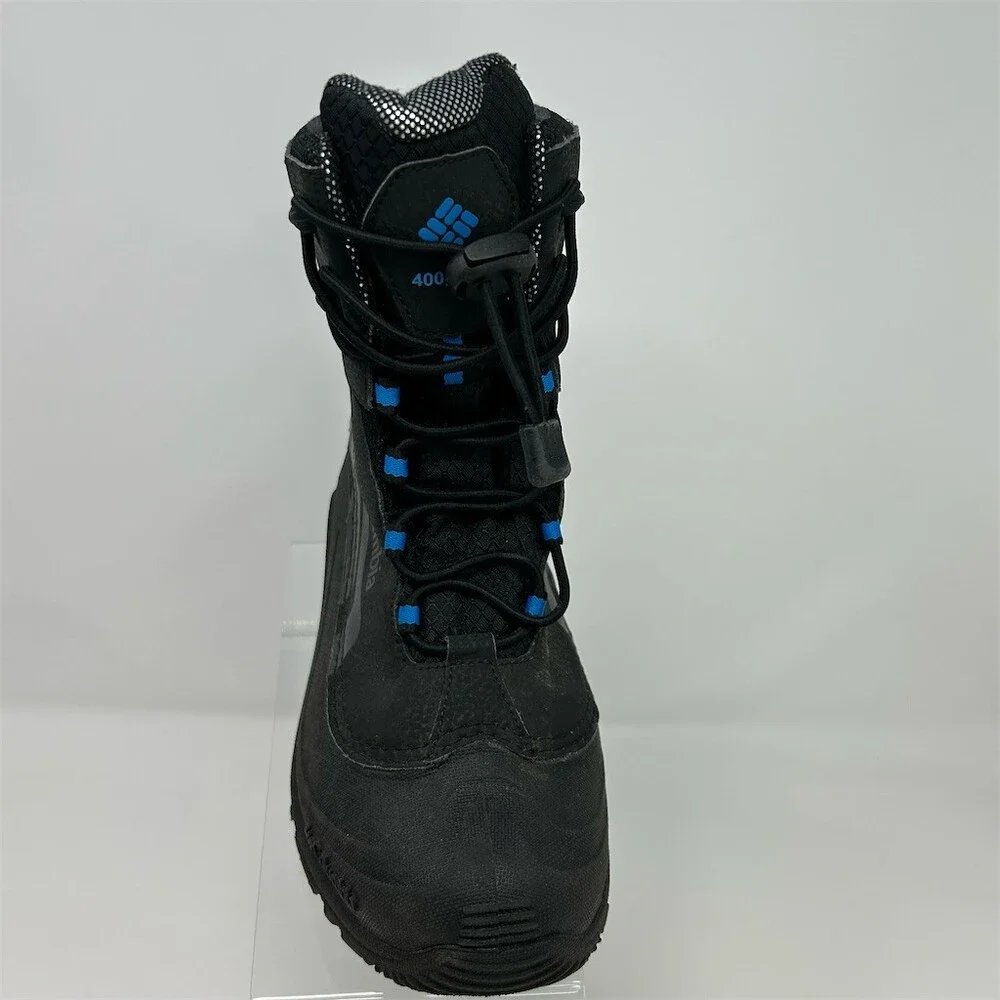 Columbia Bugaboot Plus IV Youth Snow Boots Waterproof Insulated Black/Blue 4